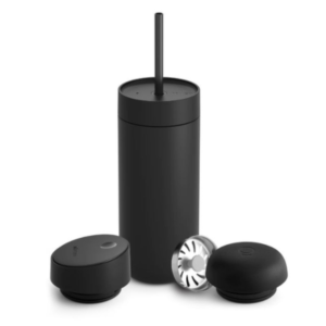 Fellow Carter Bundle Slide Lid + Straw 16oz -Black