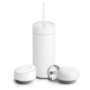 Fellow Carter Bundle Slide Lid + Straw 16oz -White