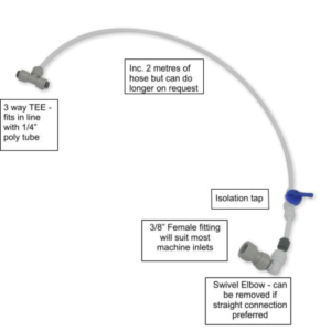 Tee Kit for plumbed in Domestic Coffee Machines