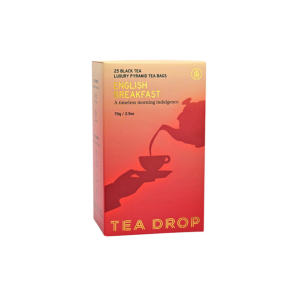 Tea Drop English Breakfast Pyramid Tea Bag - Box 25