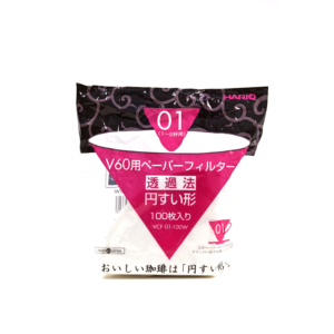 Hario V60 Paper Filter 1 Cup - 100 Sheets, Pour Over