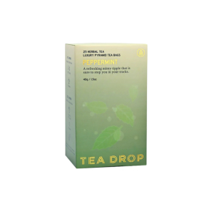 Tea Drop Peppermint Pyramid Tea Bag - Box 25