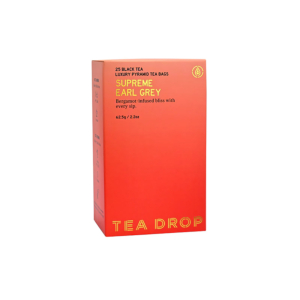 Tea Drop Supreme Earl Grey Pyramid Tea Bag - Box 25