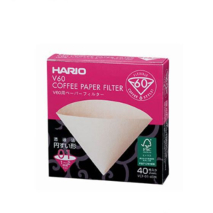 Hario V60 Paper Filters 1 Cup - Natural (40)