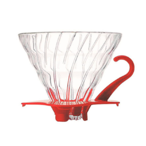 Hario V60 Dripper Glass Red 2 cup