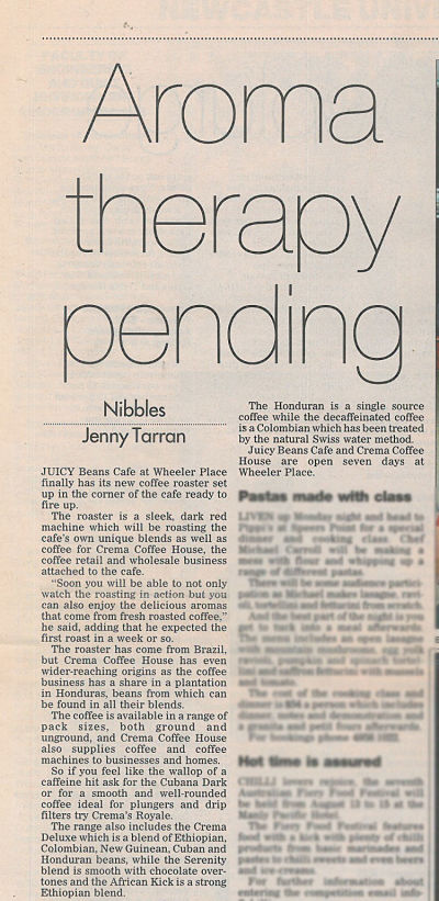 Crema Coffee Garage coffee beans