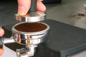 Tamping Coffee, Crema Coffee Garage