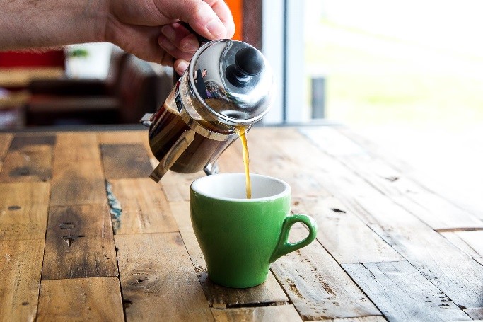 french press, brewing guide, step 5