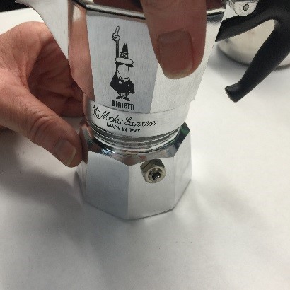 stove top, brewing guide, step 3