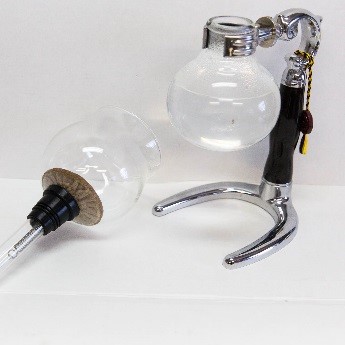 syphon, brewing guide, step 1