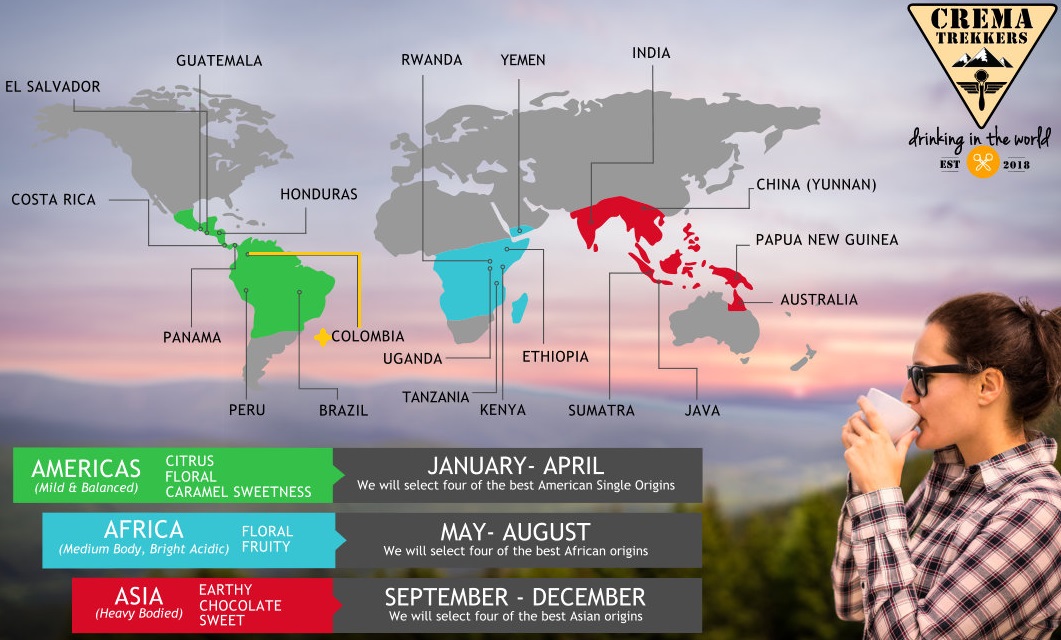 Crema Trekkers Coffee Subscription Colombia