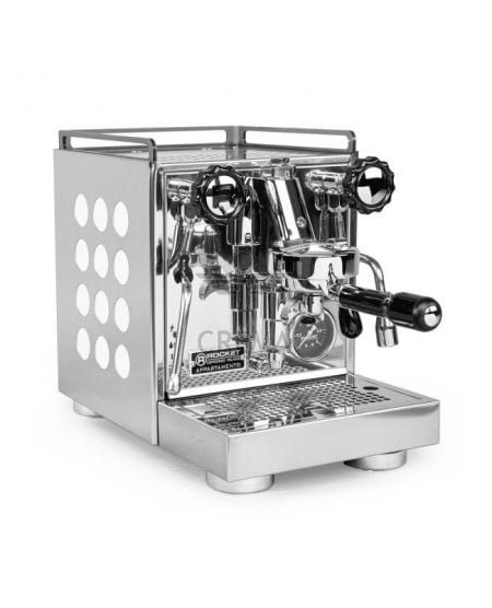 Rocket Appartamento Coffee Machine - Stainless Steel w/ White