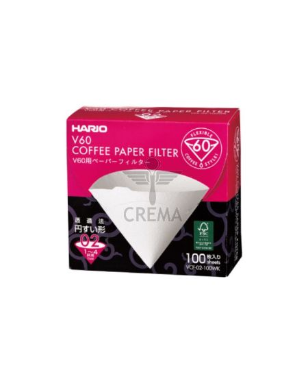 Hario V60 Paper Filter 1 Cup - 100 Sheets, Pour Over