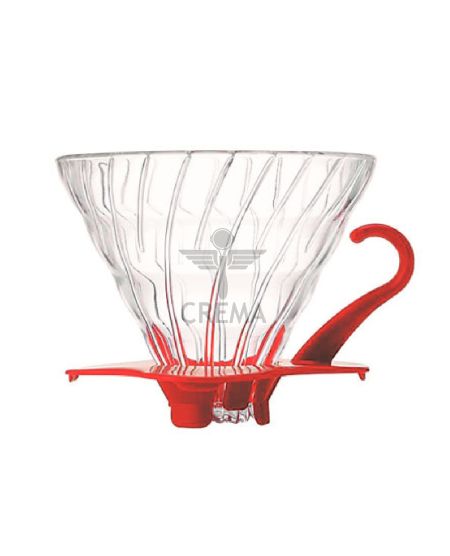 Hario V60 Dripper Glass Red 2 Cup