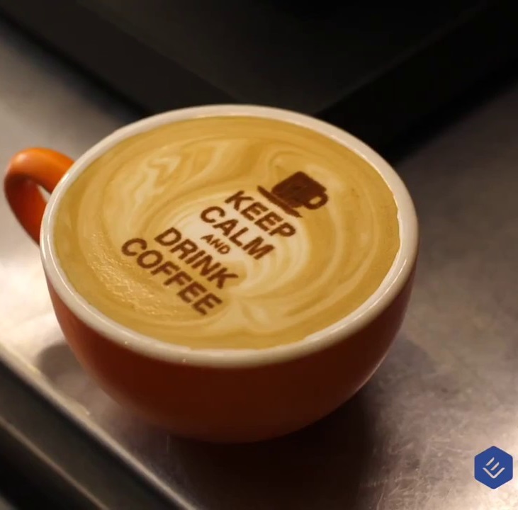 Latte Art by Evebot
