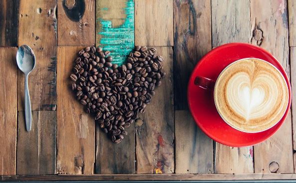 crema coffee garage, latte art, i love coffee shot