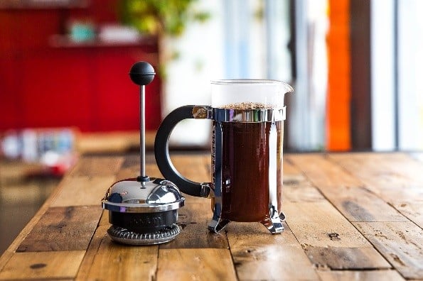 french press, brewing guide, step 4