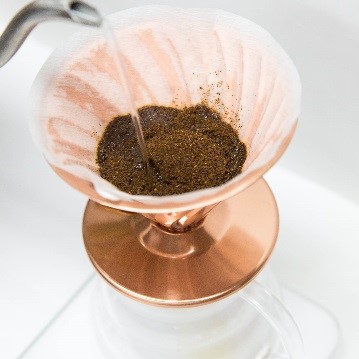 pour over, brewing guide, step 3